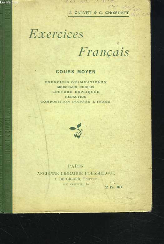 EXERCICES FRANCAIS. COURS MOYEN.