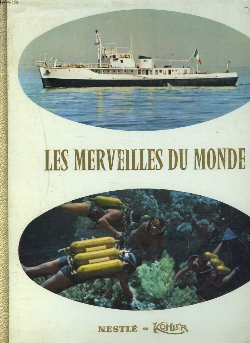 LES MERVEILLES DU MONDE. ALBUM N7. AU SEUIL DES PROFONDEURS MARINES. (ALBUM  VIGNETTES INCOMPLET).