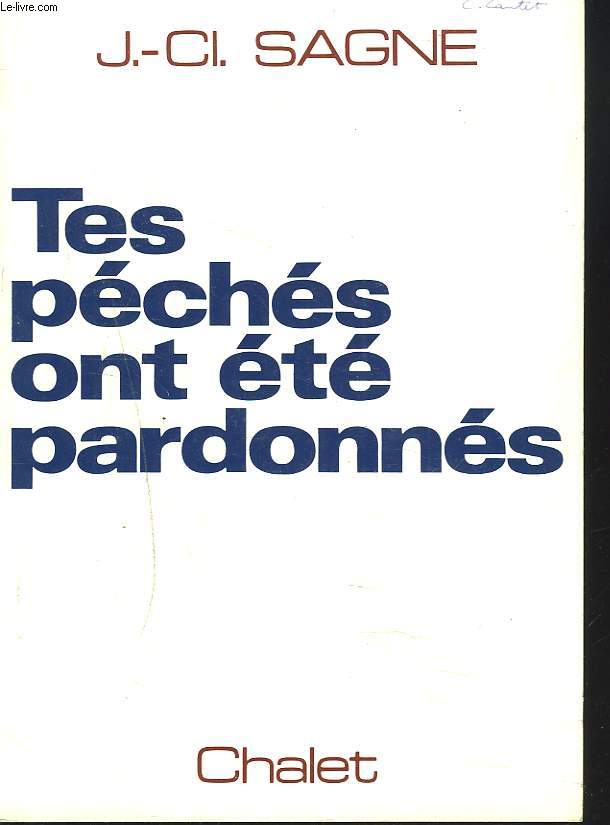 TES PECHES ONT ETE PARDONNES