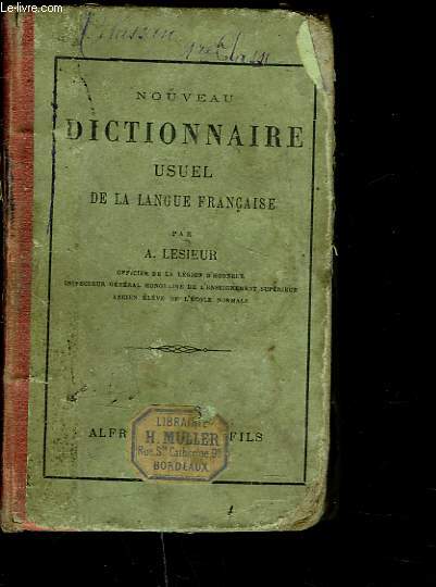 NOUVEAU DICTIONNAIRE USUEL DE LA LANGUE