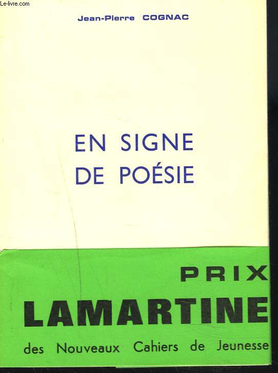 EN SIGNE DE POESIE