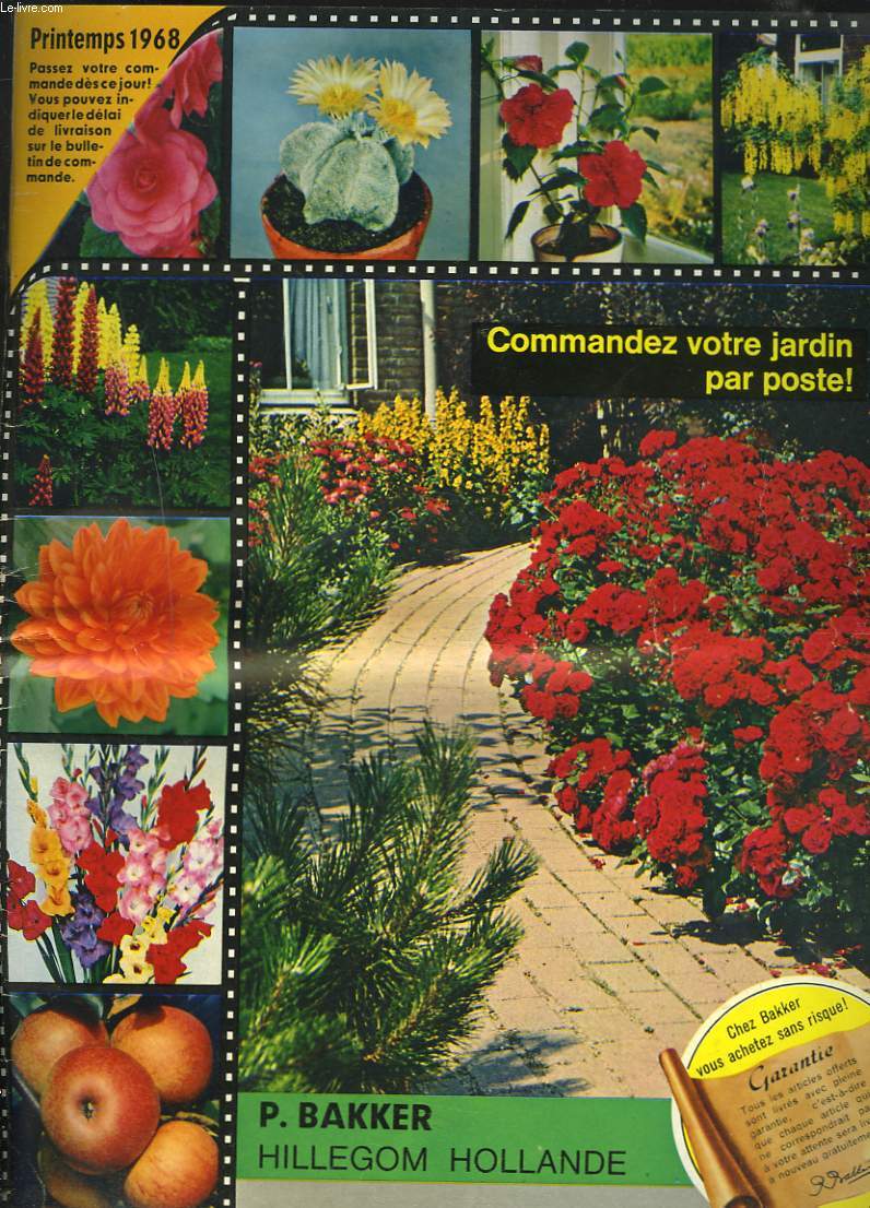 CATALOGUE. P. BAKKER / HILLEGOM HOLLANDE. PRINTEMPS 1968.