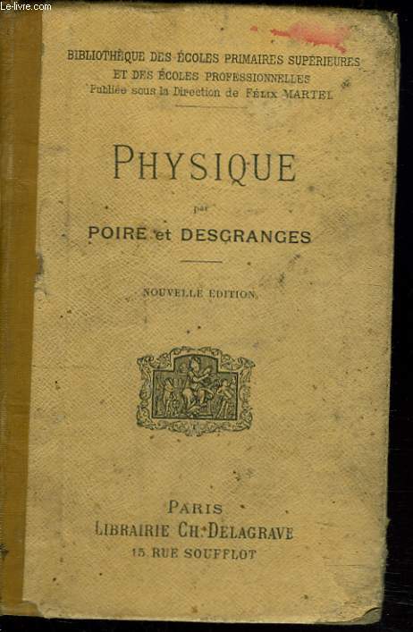 PHYSIQUE. 1e, 2e et 3e ANNEES.