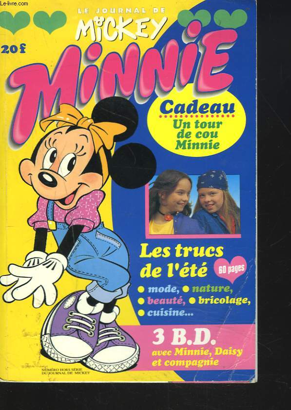LE JOURNAL DE MICKEY. MINNIE N21, JUILLET-AOUT 1994.