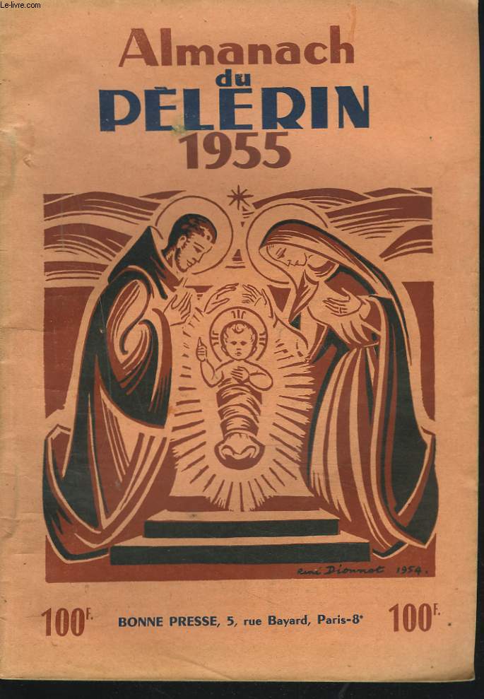 ALMANACH DU PELERIN 1955.