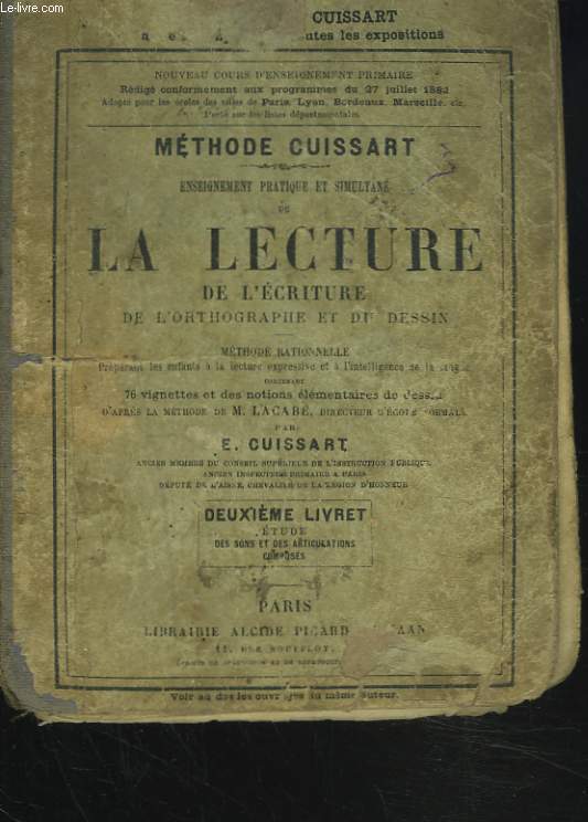 ENSEIGNEMENT PRATIQUE ET SIMULTANE DE LA LECTURE, DE L'ECRITURE, DE L'ORTHOGRAPHE ET DU DESSIN. DEUXIEME LIVRET.