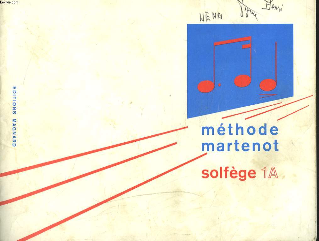 METHODE MARTENOT. SOLFEGE 1A. - COLLECTIF - 1970 - Photo 1 sur 1