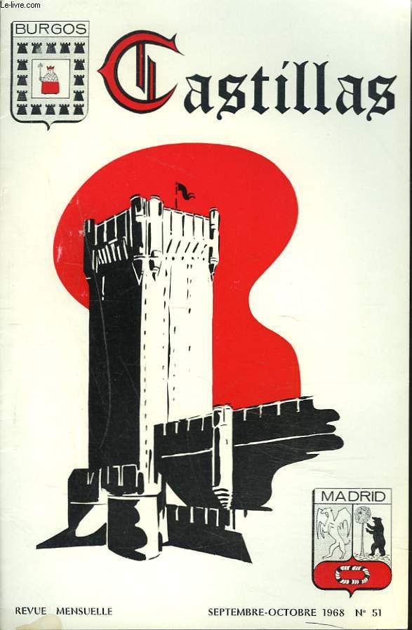 BURGOS, CASTILLAS, REVUE MENSUELLE N51, SEPT-OCT. 1968.