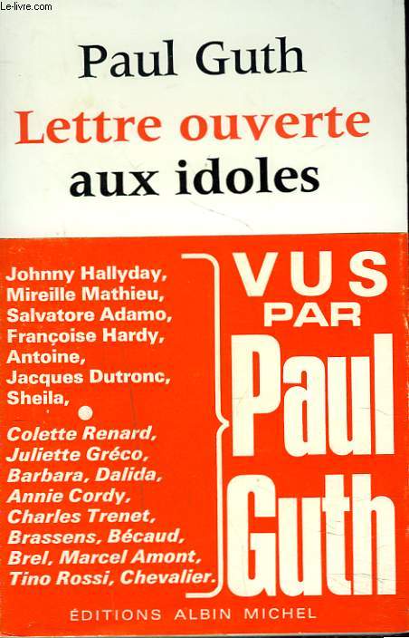 LETTRE OUVERTE AUX IDOLES