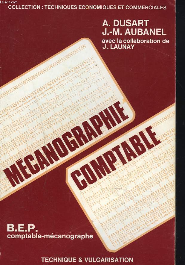 MECANOGRAPHE COMPTABLE. B.E.P.