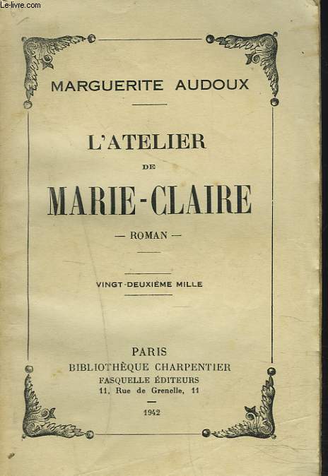 L'ATELIER DE MARIE-CLAIRE.
