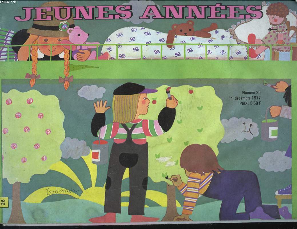 JEUNES ANNEES, N26, 1er DECEMBRE 1977.