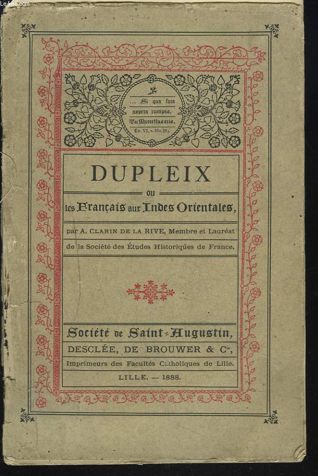 DUPLEIX ou LES FRANCAIS ET LES INDES ORIENTALES.