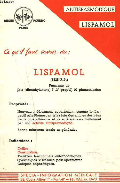 ANTISPASMODIQUE LISPAMOL