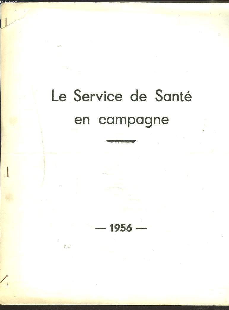 LE SERVICE DE SANTE EN CAMPAGNE