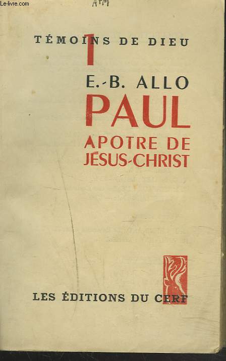 PAUL. APOTRE E JESUS-CHRIST.