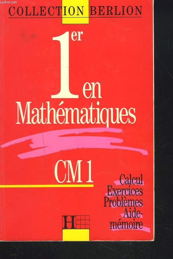 1er EN MATHEMATIQUES. CM1.