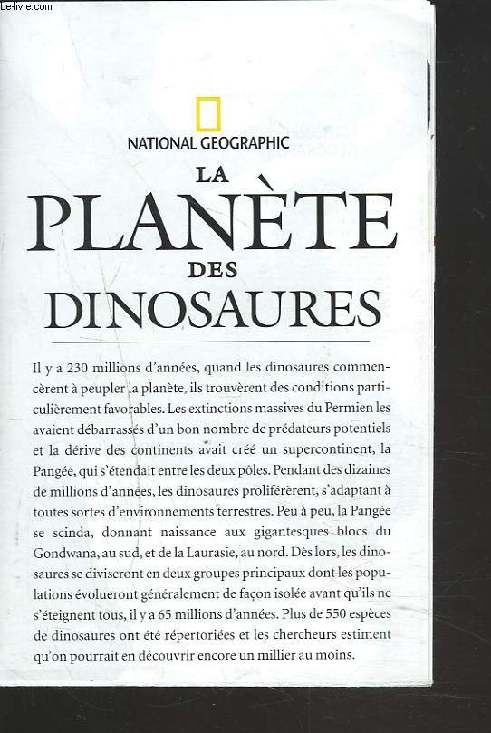 LA PLANETE DES DINOSAURES.