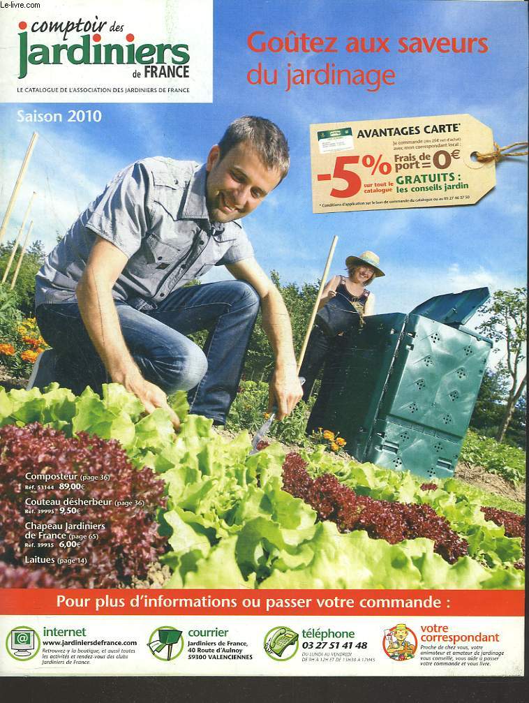 COMPTOIR DES JARDINIER DE FRANCE. CATALOGUE SAISON 2010.