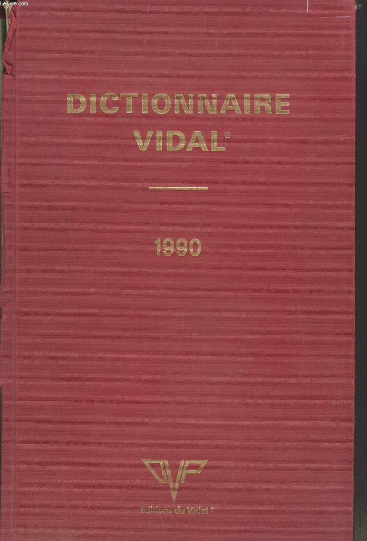 DICTIONNAIRE VIDAL 1990.