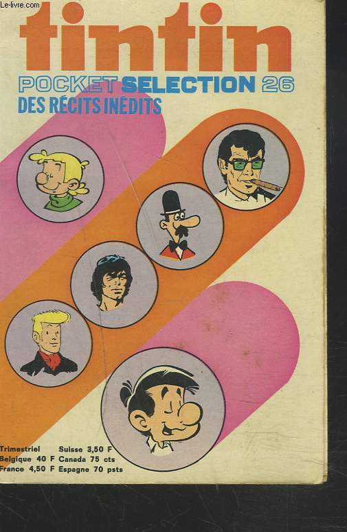TINTIN. POCKET SELECTION, TRIMESTRIEL N 26.