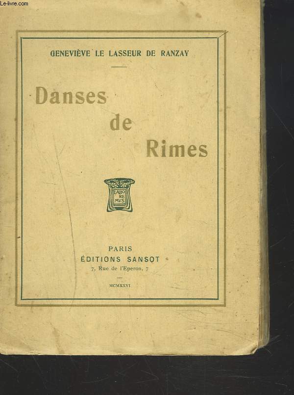 DANSES DE RIMES + ENVOI DE L'AUTEUR