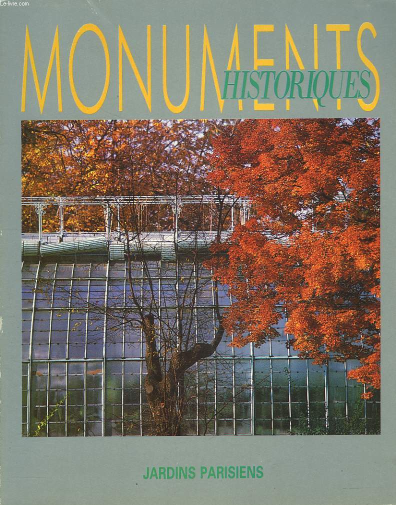 MONUMENTS HISTORIQUES N142, JANVIER 1986. JARDINS PARISIENS.