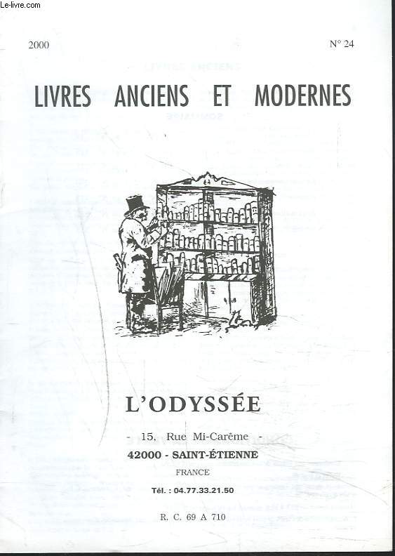 CATALOGUE N24, NOVEMBRE 2000. LIVRES ANCIENS ET MODERNES.
