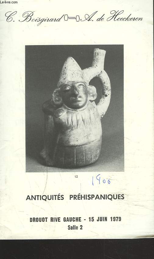 ANTIQUITES PREHISPANIQUES. LE 15 JUIN 1979