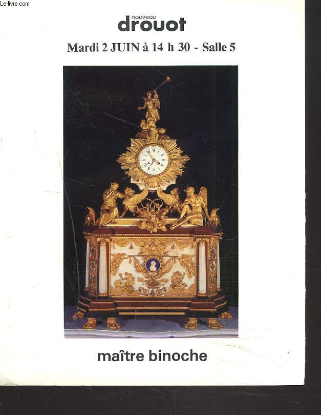 PENDULE ROYALE. EAUX-FORTES DE MAX KLINGER. MEUBLES. TAPIS, TABLEAUX... VENTE LE 2 JUIN 1981.