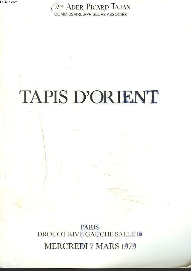 TAPIS D'ORIENT. LE 7 MARS 1979.