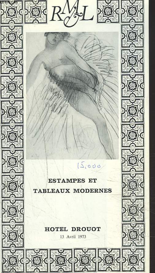 ESTAMPES ET TABLEAUX MODERNES. AFFICHES DE TOULOUSE LAUTREC. VENTE LE 12 AVRIL 1973.