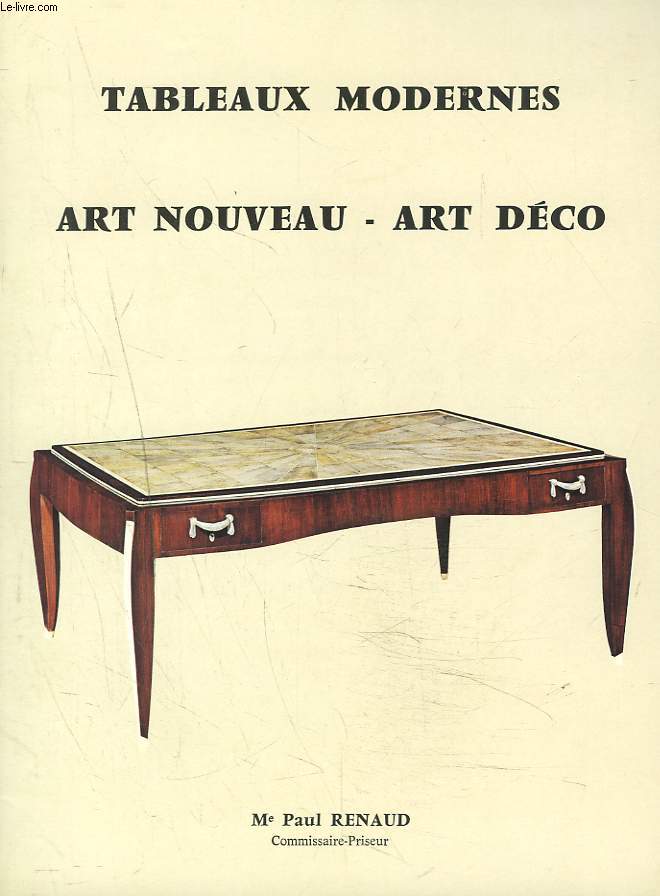 TABLEAUX MODERNES. ART NOUVEAU-ART DECO. VENTE LE 21 NOVEMBRE 1980.