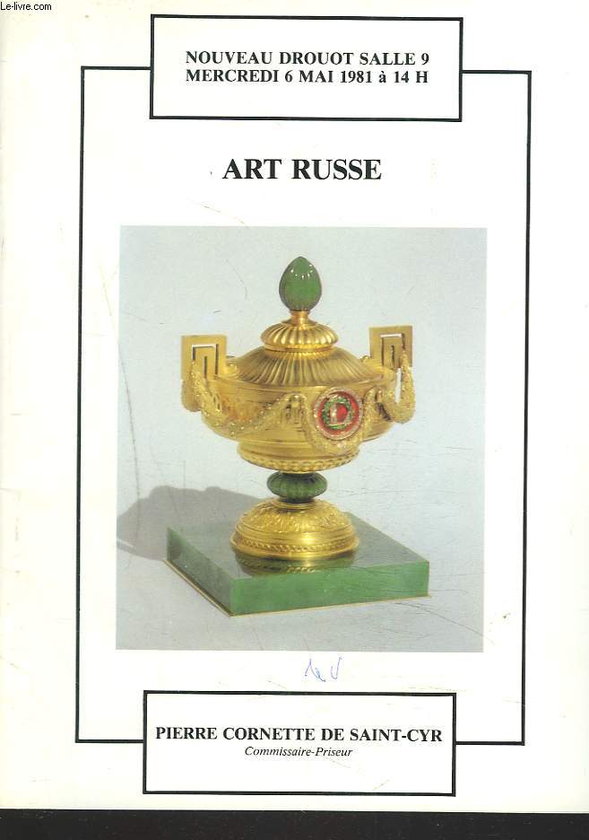 ART RUSSE. TABLEAUX, OBJETS d4ART, ARGENTERIE, TAPIS... VENTE LE 6 MAI 1981.