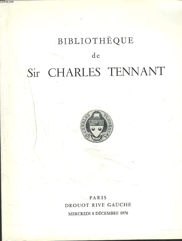 BIBLIOTHEQUE DE SIR CHARLES TENNANT. LIVRES ILLUSTRES DU XVIIIe SIECLE. MEMOIRES. VOYAGES. RELIURES AUX ARMES. LE 8 DECEMBRE 1976.