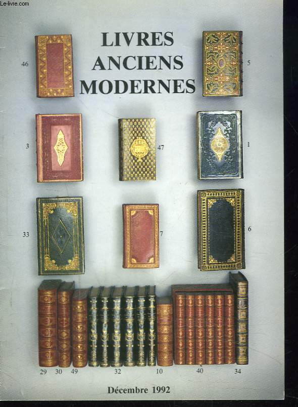 CATALOGUE DE LIVRES ANCIENS ET MODERNES