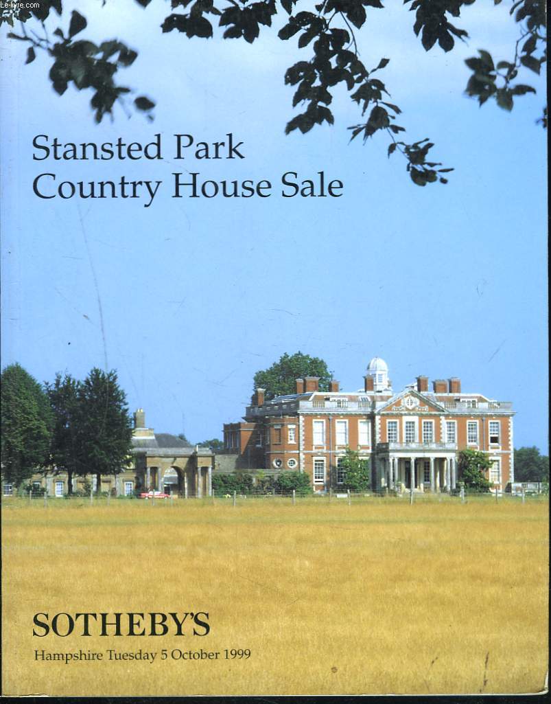 STANSTED PARK. COUNTRY HOUSE SALE. HAMPSHIRE TUESDAY 5 OCTOBER 1999.