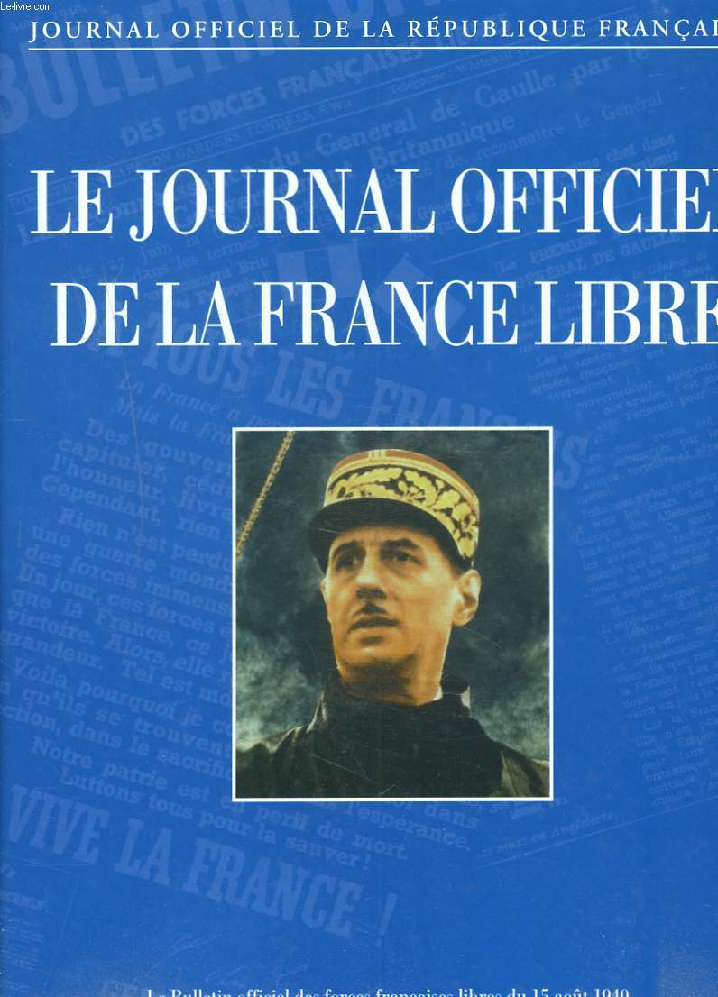 JOURNAL OFFICIEL DE LA FRANCE LIBRE