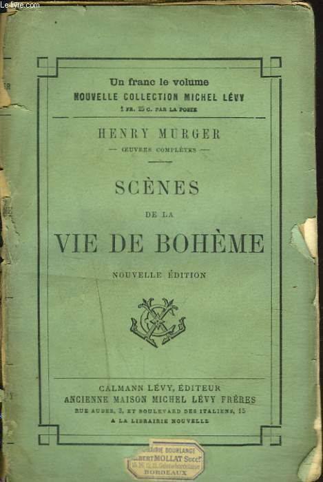 SCENES DE LA VIE DE BOHEME