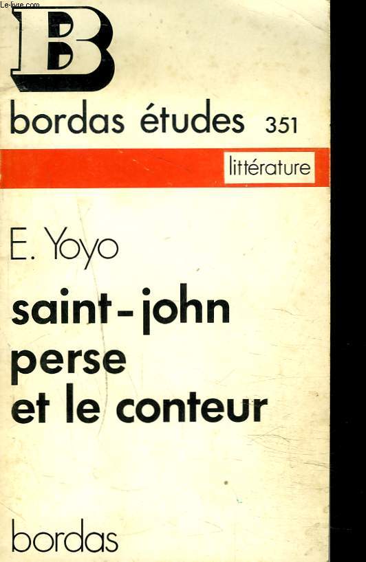 SAINT-JOHN PERSE ET LE CONTEUR