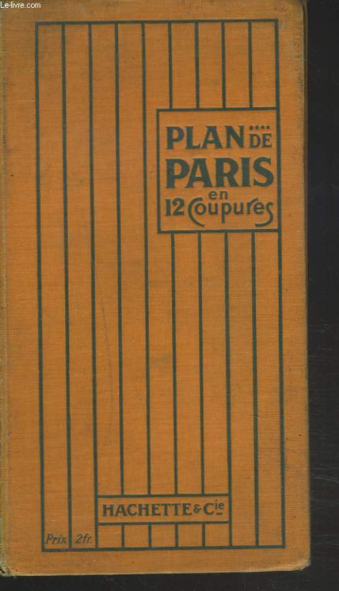 PLAN DE PARIS EN 12 COUPURES