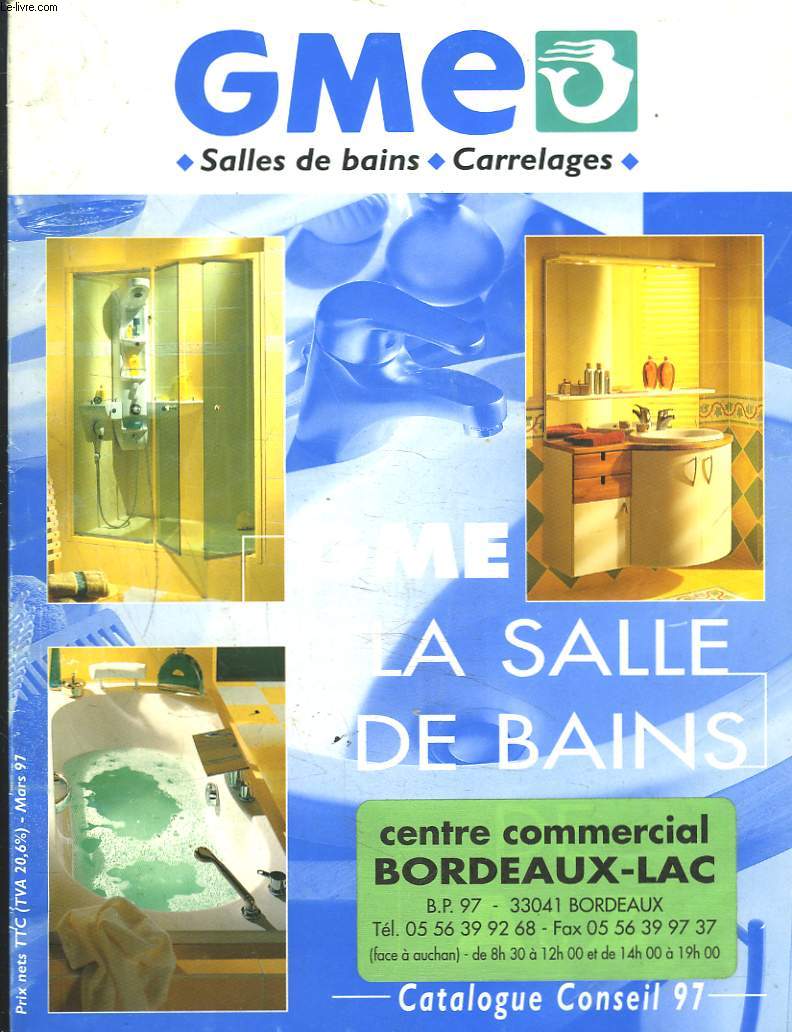 CATALOGUE CONSEIL 1997 GME. SALLE DE BAINS. CARRELAGES.