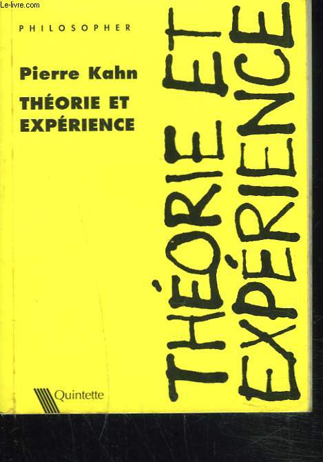 THEORIE ET EXPERIENCE