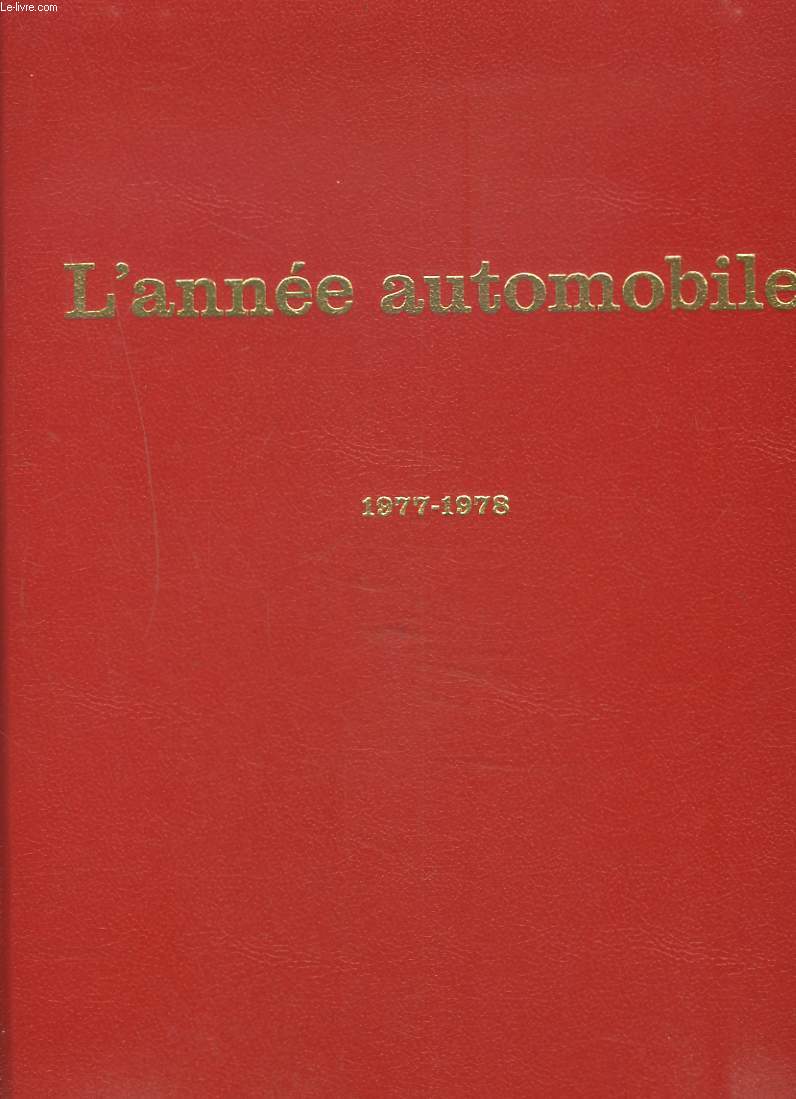 L'ANNEE AUTOMOBILE 1977-1978.