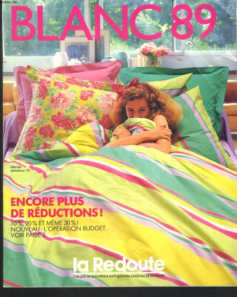 CATALOGUE LA REDOUTE, BLANC 1989