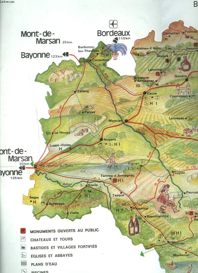 CARTE DE GASCOGNE ARMAGNAC