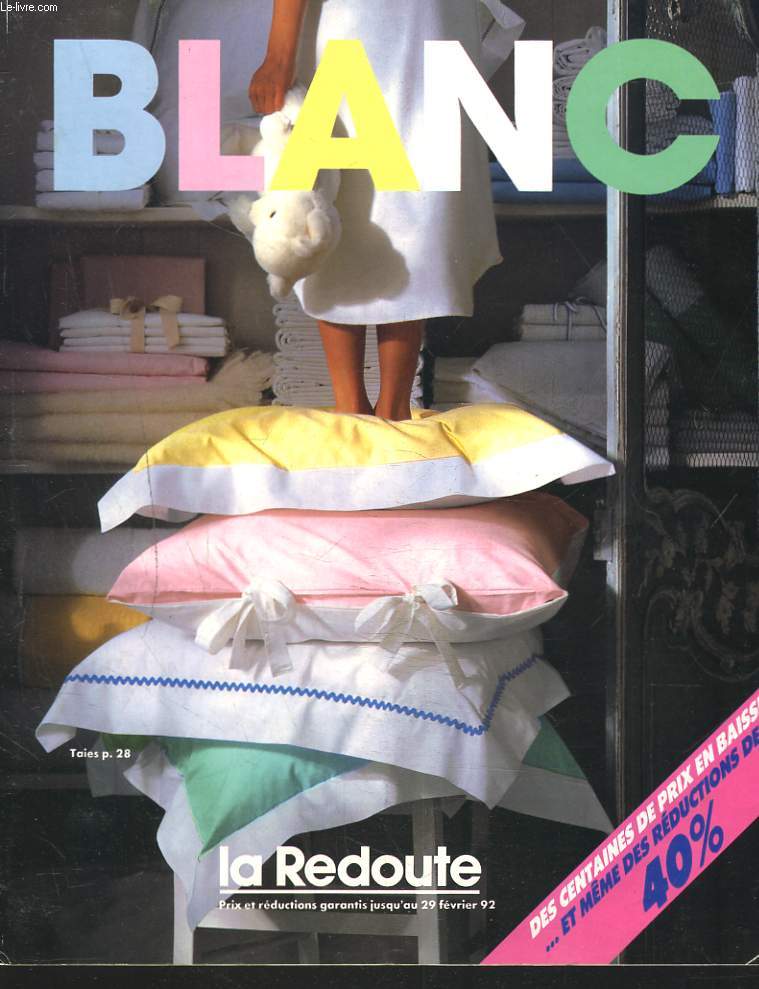 CATALOGUE LA REDOUTE, BLANC 1992