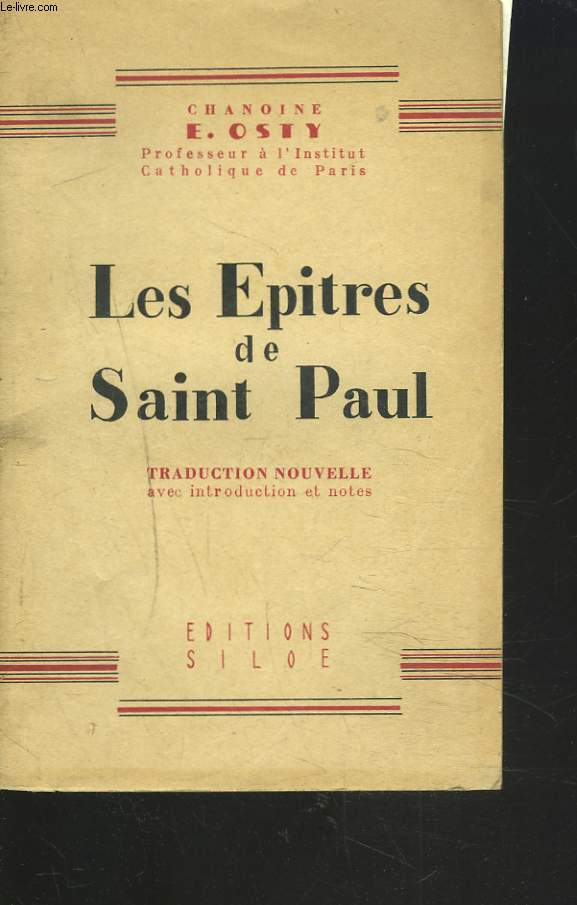 LES EPITRES DE SAINT-PAUL.