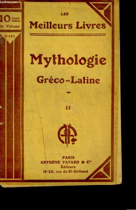 MYTHOLOGIE GRECO-LATINE. II.