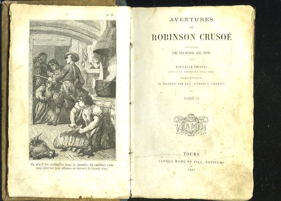 AVENTURES DE ROBINSON CRUSOE. TOME II.